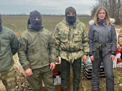 Алена Олихейко встретилась с бойцами из Карелии на передовой