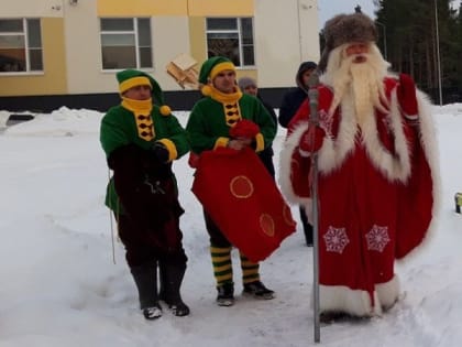 Талвиукко поздравил воспитанников детского сада со старым Новым годом