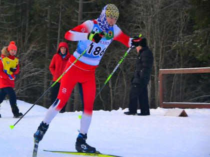 Роман Давжук завоевал серебро на Первенстве Карелии по лыжным гонкам