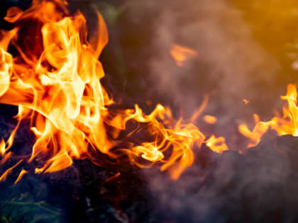 Пожарным пришлось тушить горящий мусор в одном из поселков Карелии
