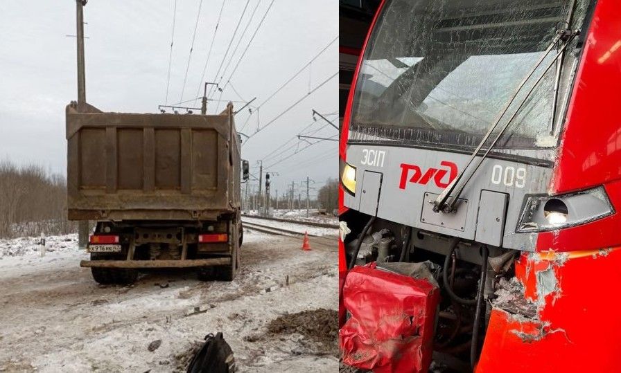 Ласточка протаранила. Железнодорожная авария.