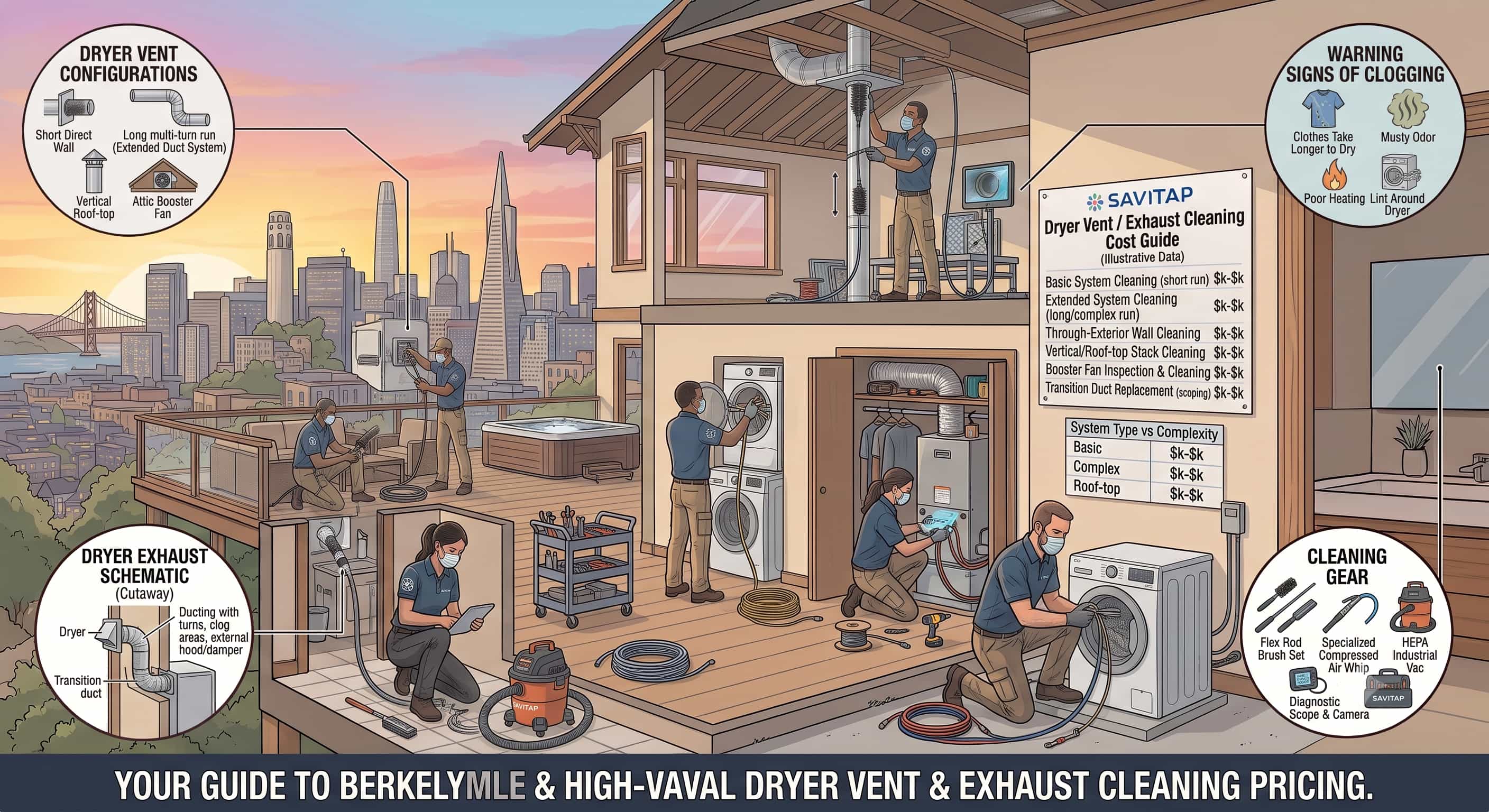 Dryer Vent / Exhaust Cleaning guide for San Francisco Bay Area homeowners