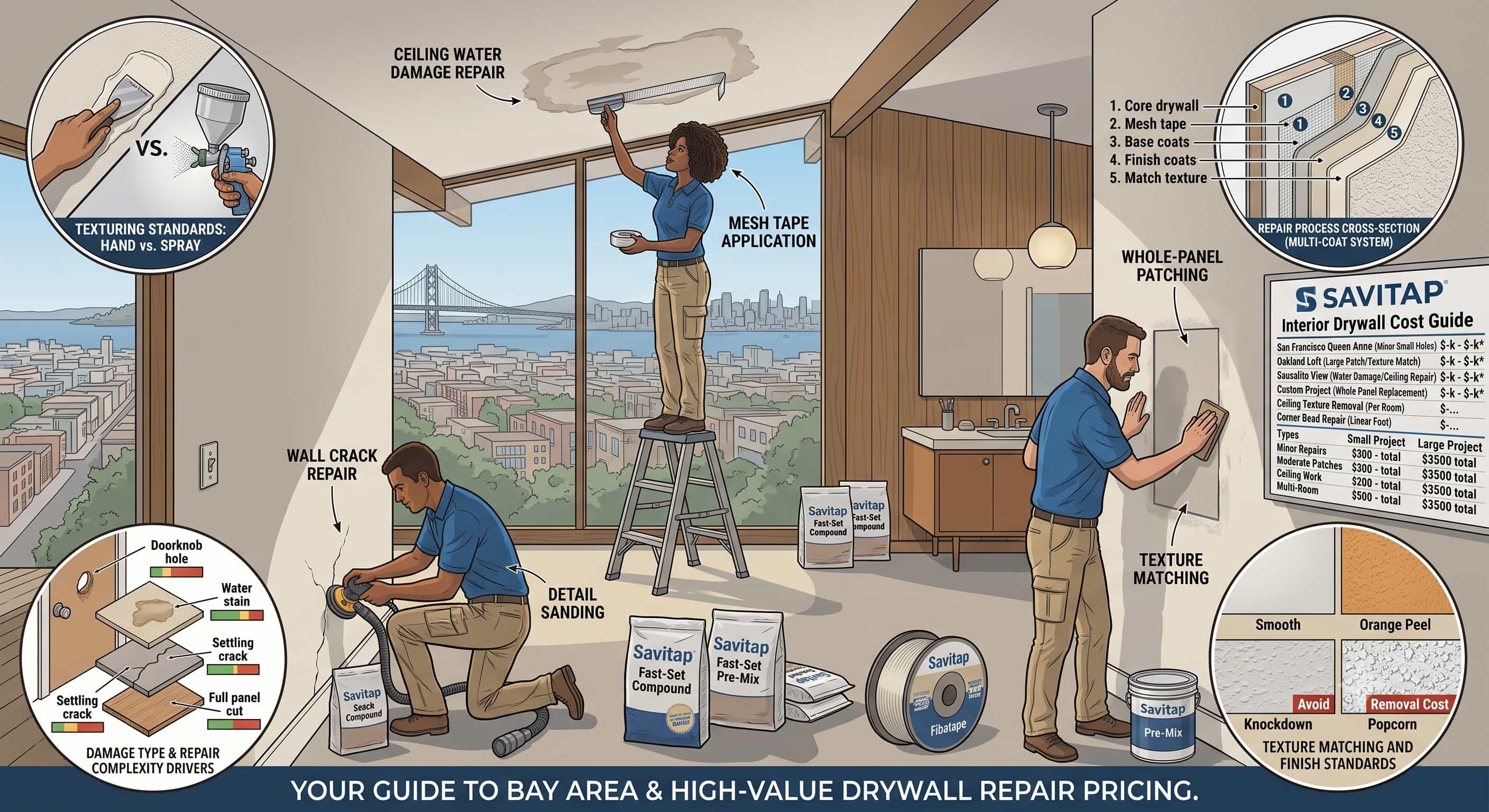 Drywall Repair guide for San Francisco Bay Area homeowners