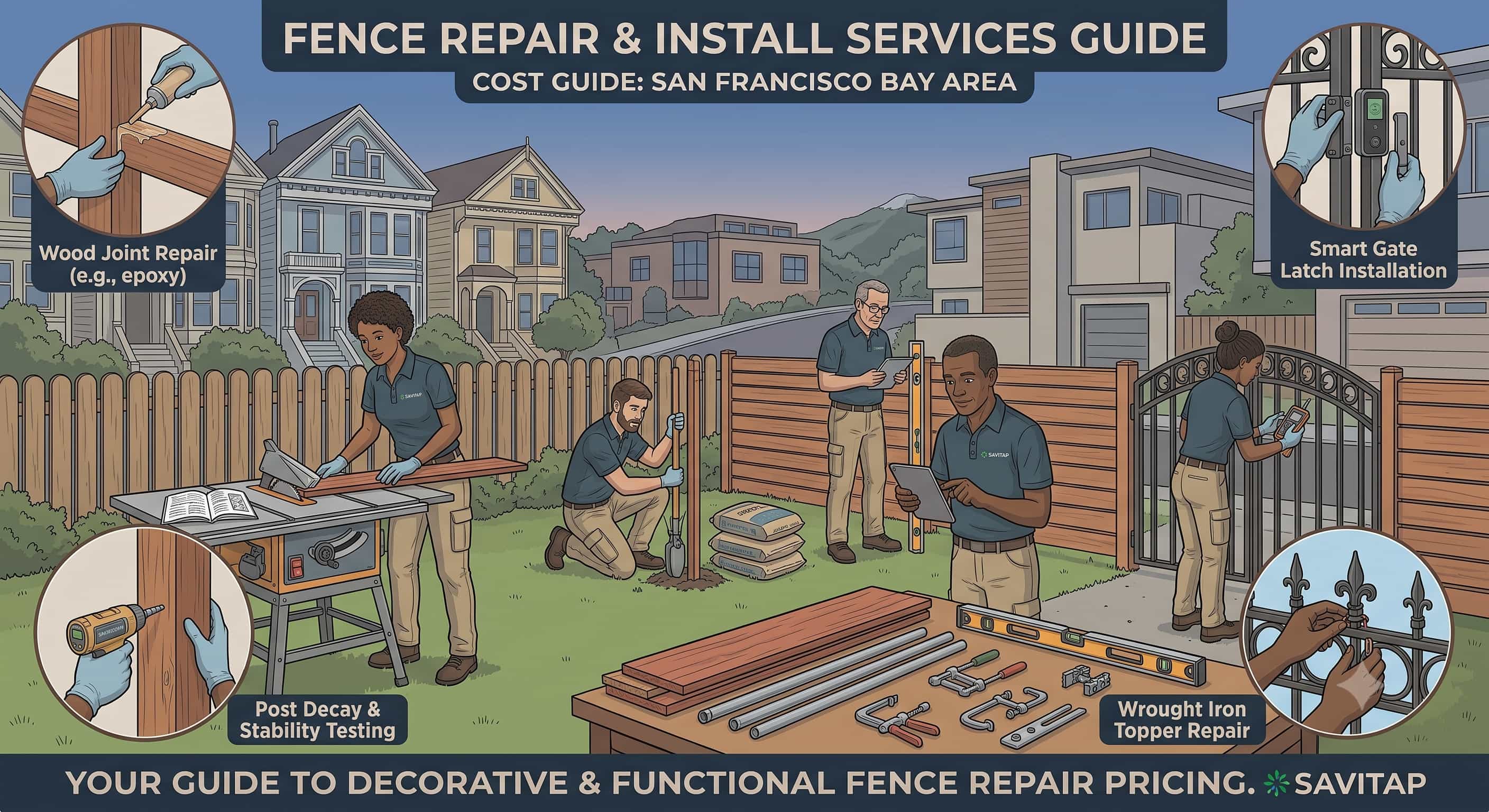 Fence Repair guide for San Francisco Bay Area homeowners