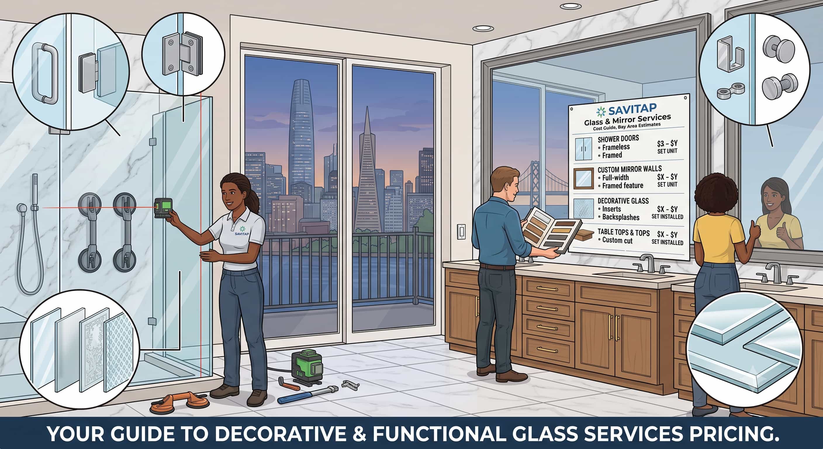 Glass & Mirror Services guide for San Francisco Bay Area homeowners