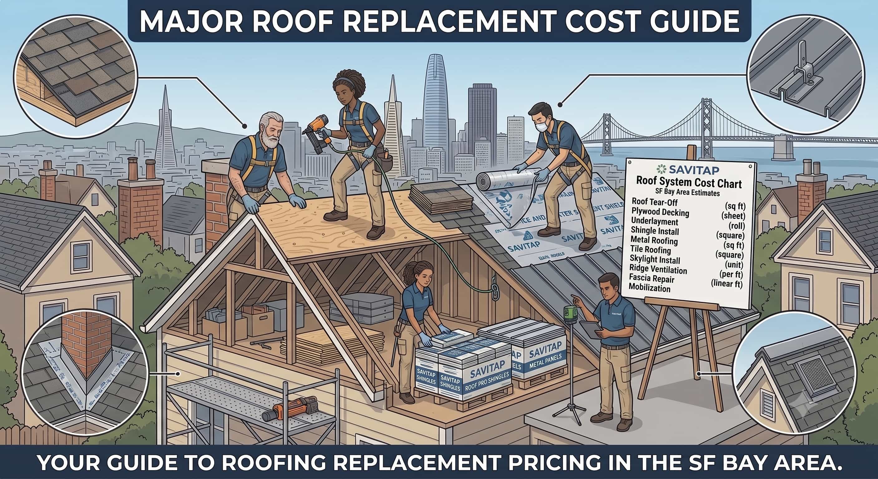 Roof Replacement / Major Roofing guide for San Francisco Bay Area homeowners