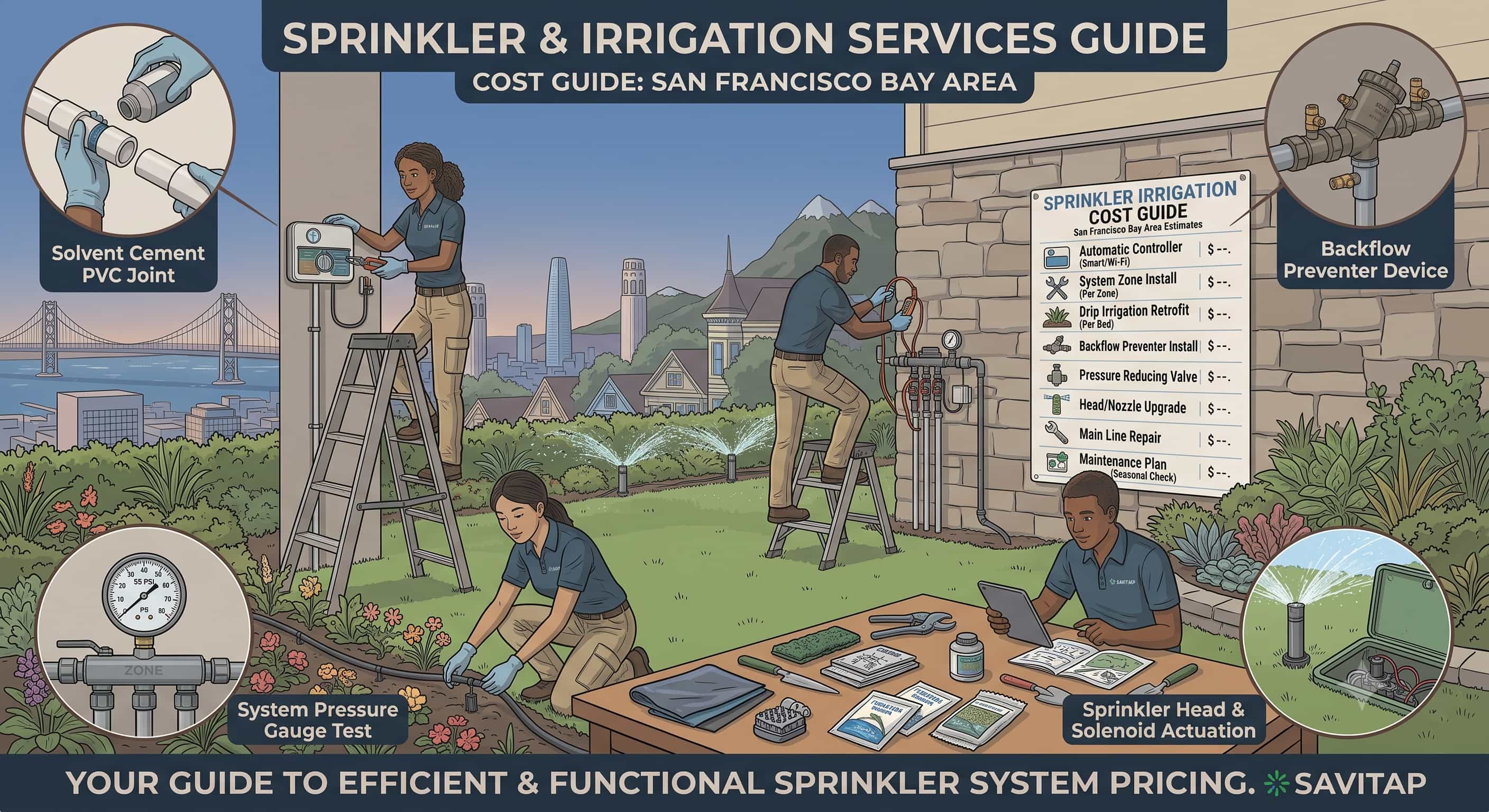 Sprinkler/Irrigation System guide for San Francisco Bay Area homeowners