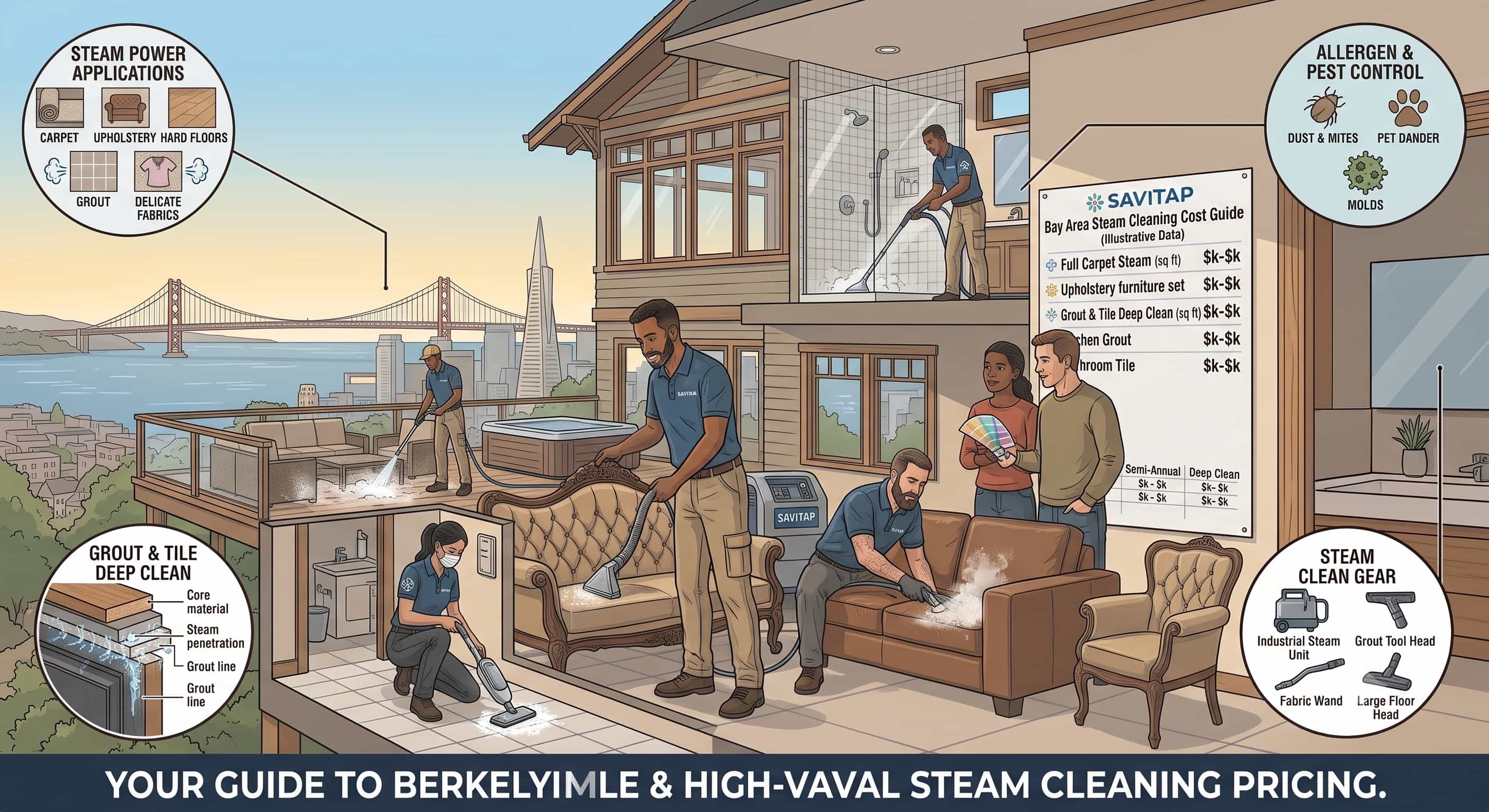 Steam Cleaning guide for San Francisco Bay Area homeowners