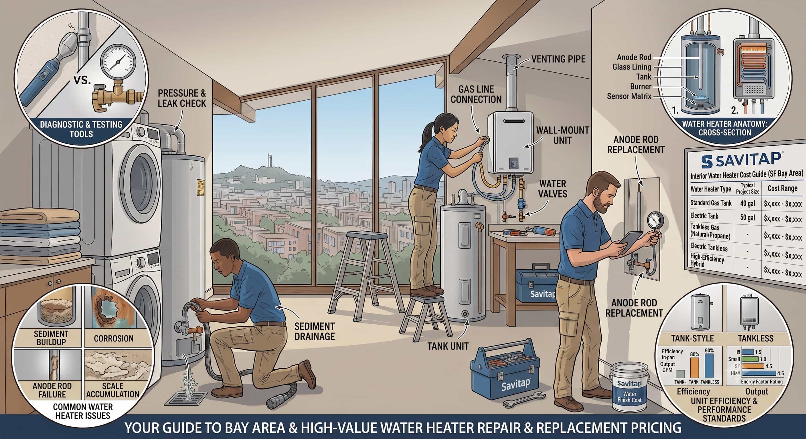 Water Heater Repair/Replace guide for San Francisco Bay Area homeowners