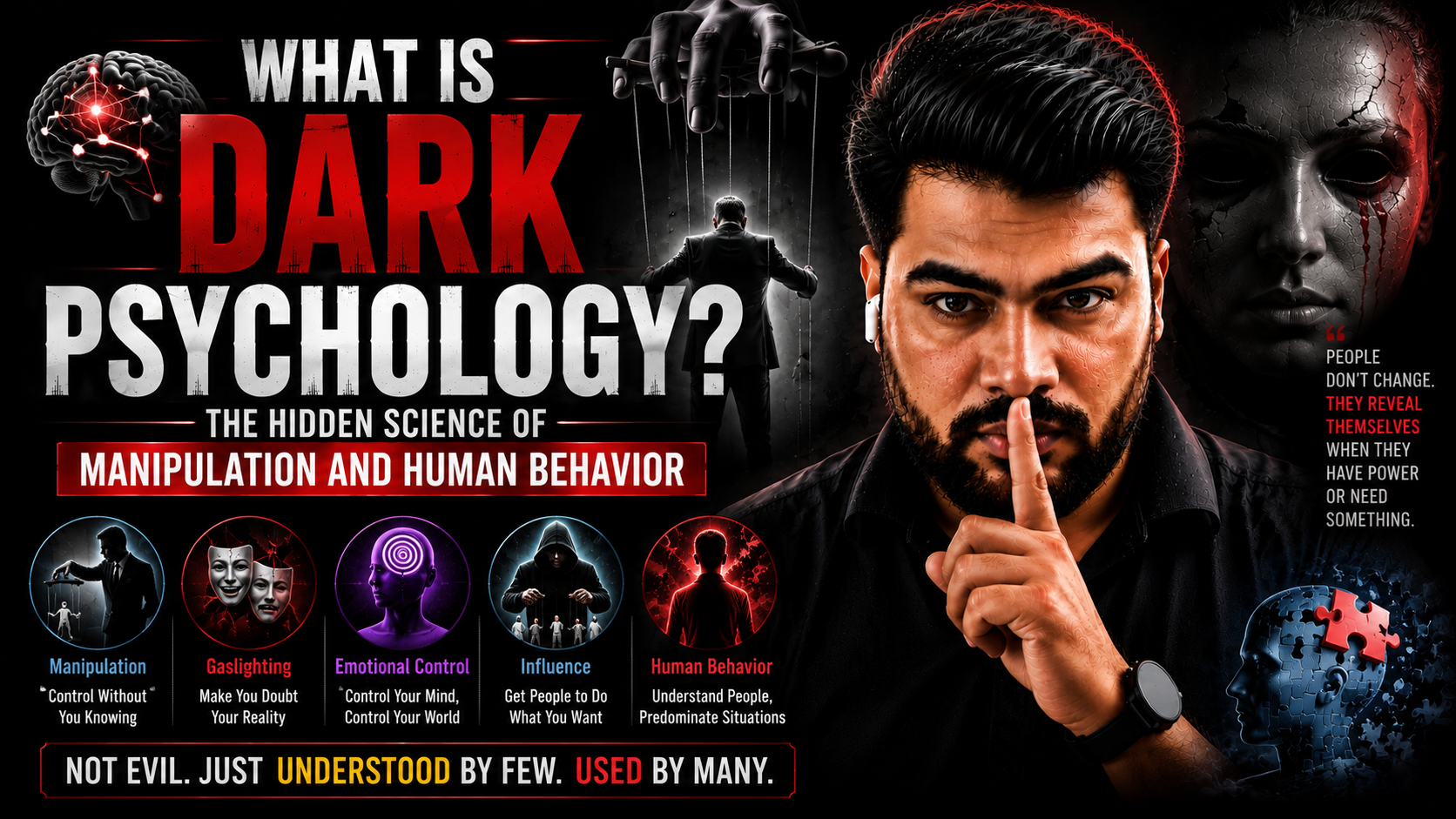 🏆 What Is Dark Psychology? The Hidden Science of Manipulation and Human Behavior