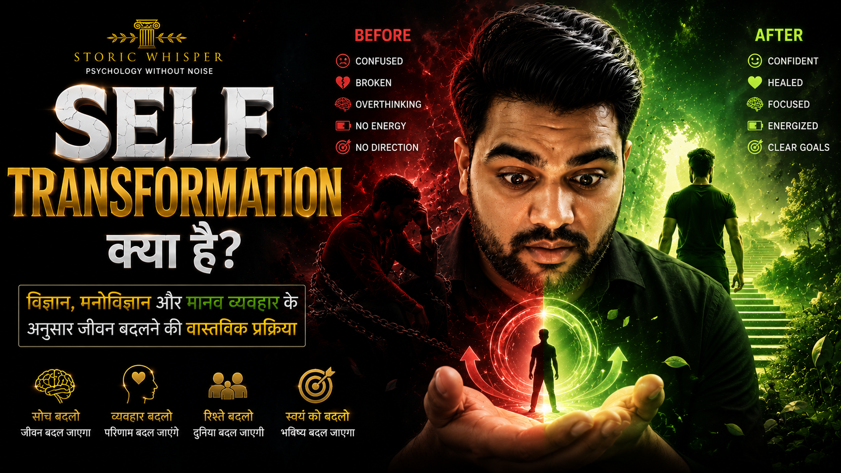 Self Transformation क्या है? विज्ञान, मनोविज्ञान और मानव व्यवहार के अनुसार जीवन बदलने की वास्तविक प्रक्रिया
