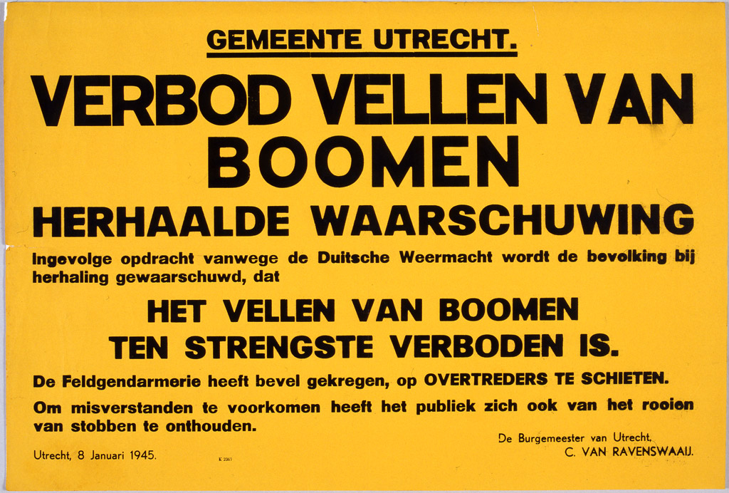 Vellen van bomen