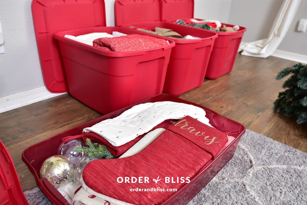 Whip Out The Christmas Storage Bins, It's Time to UN-Deck the Halls + Order  & Bliss