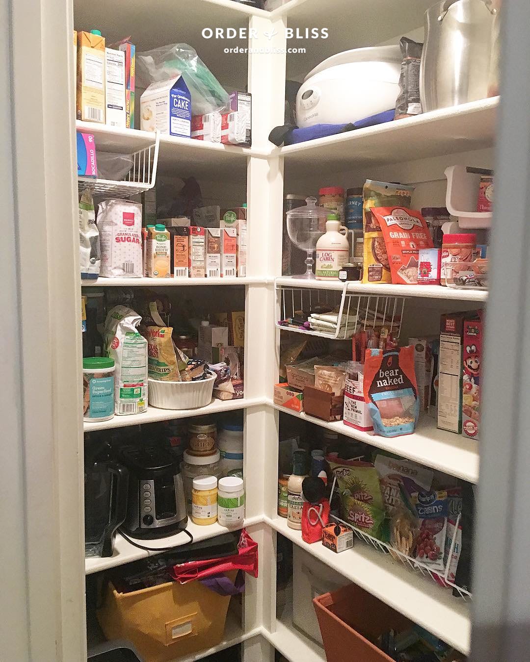 Smaller Pantry Organization + Order & Bliss