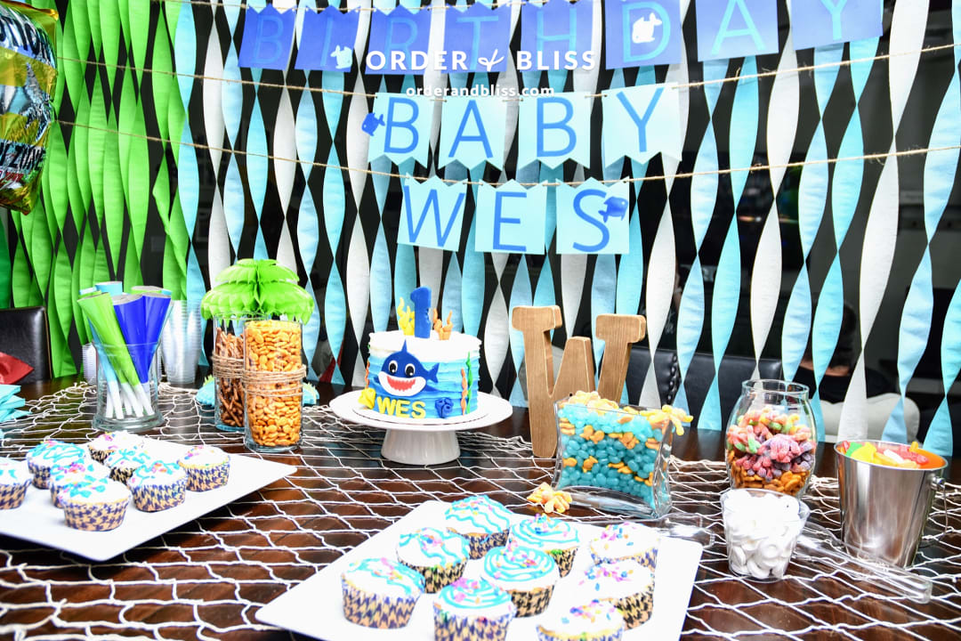 Baby shark birthday party theme