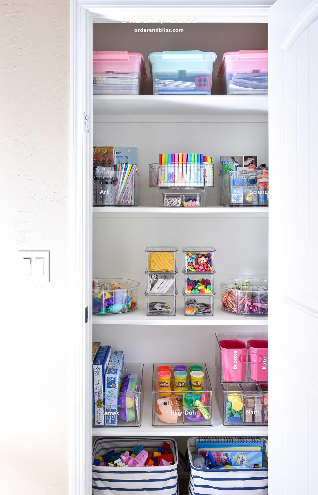 Organizing Kids' Art Supplies - Tour Our Craft Cabinet! - Small Stuff Counts