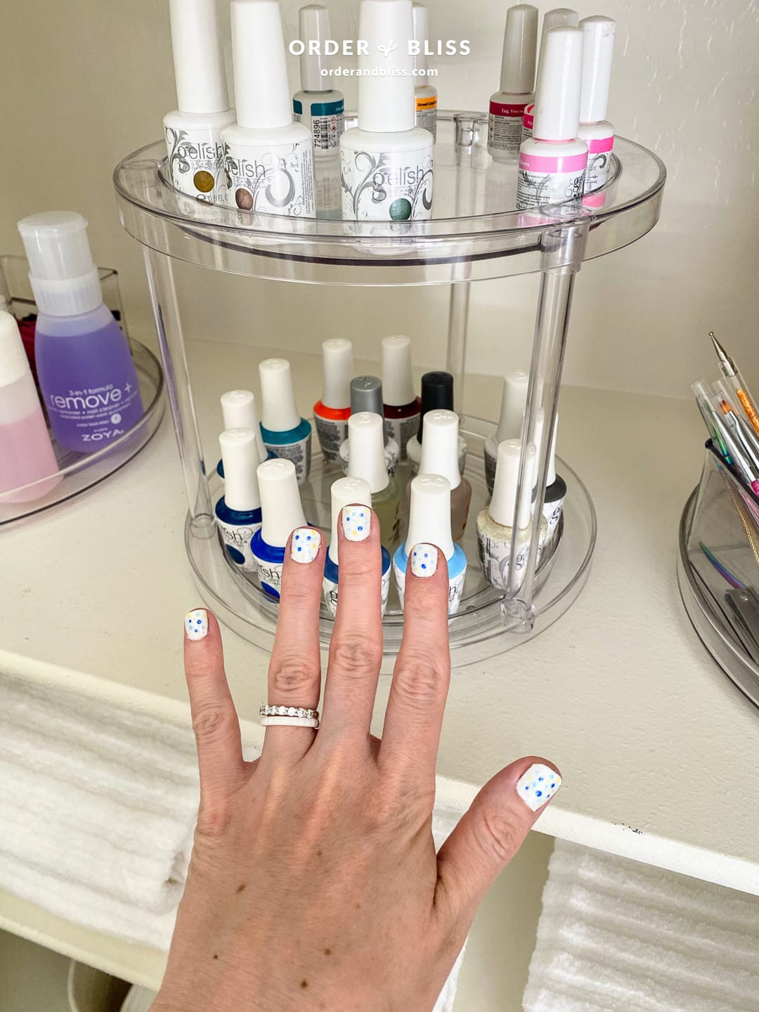 Gelish nail polish organizer