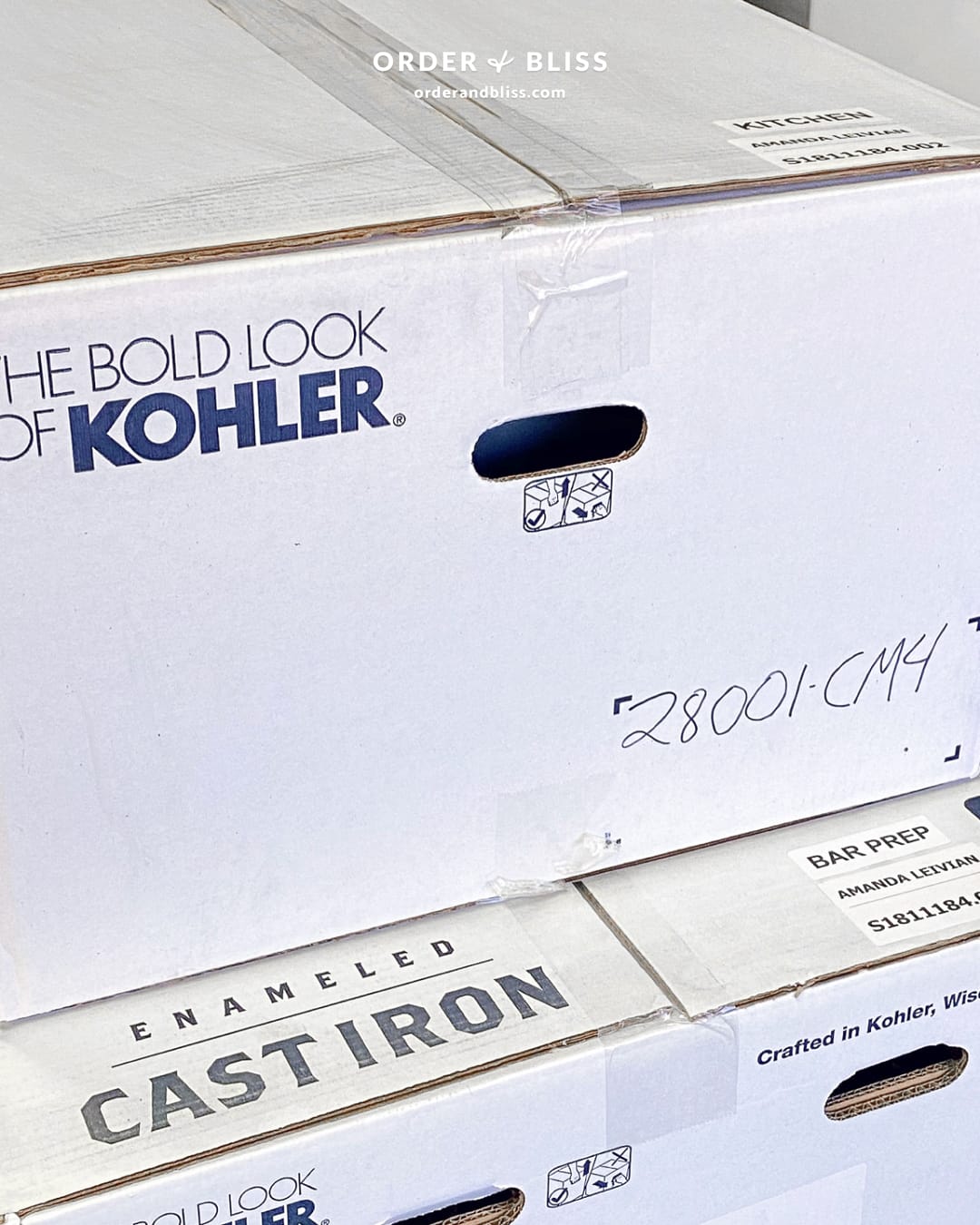 Kohler kitchen sink boxes