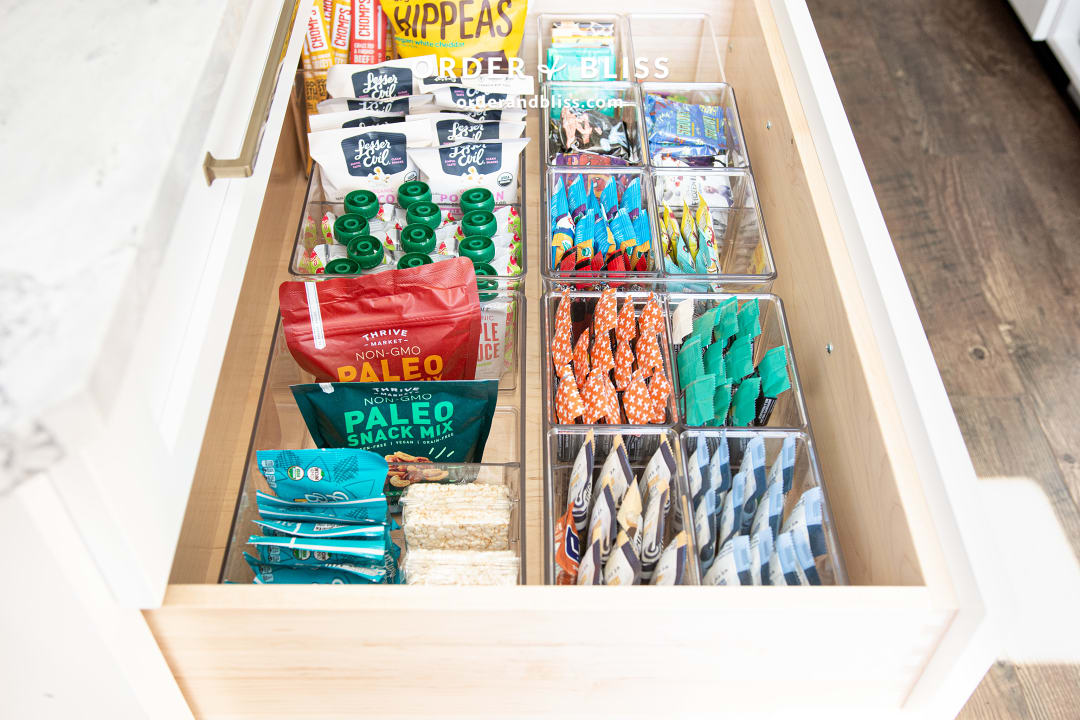 Deep snack drawer