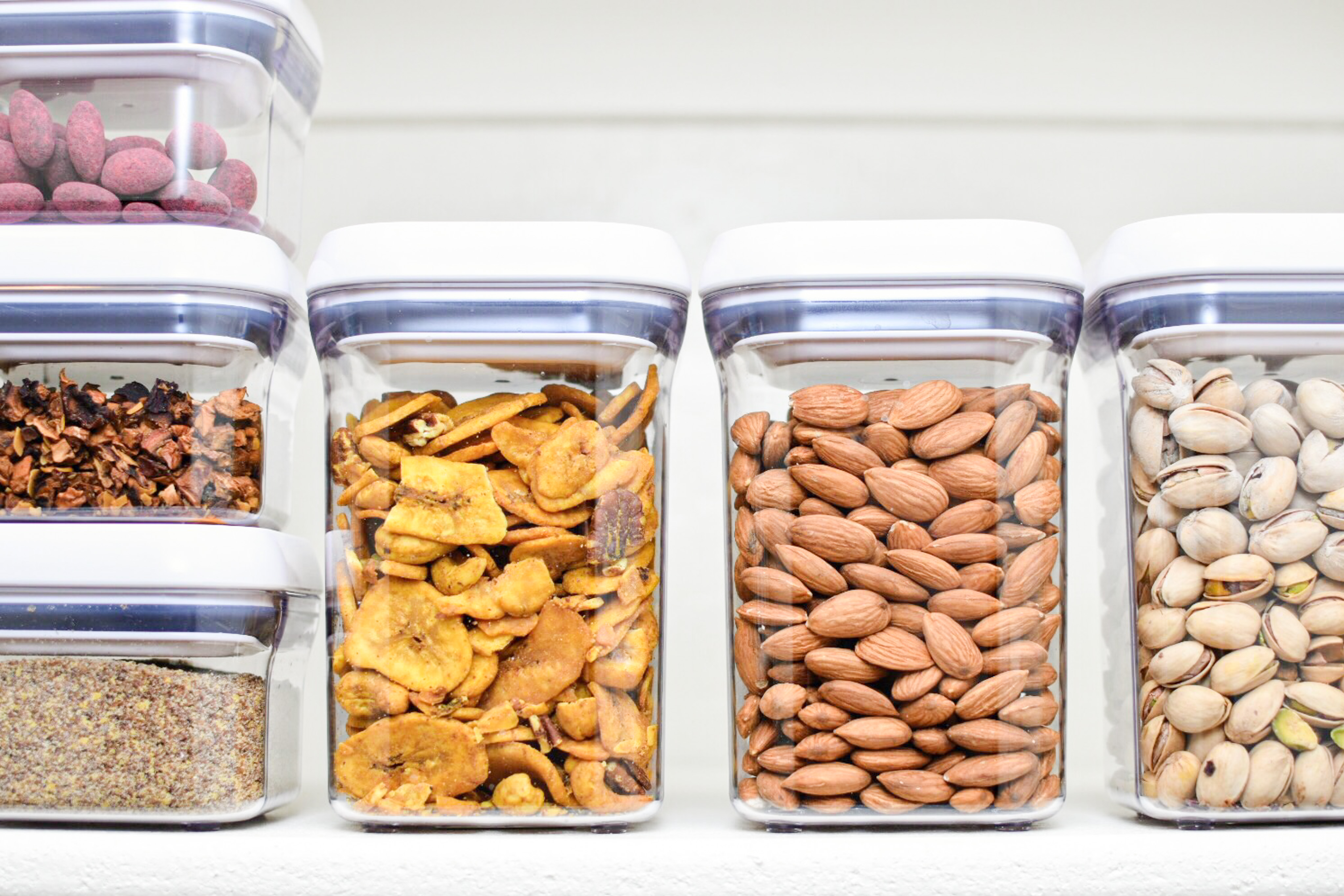 Organized walk-in pantry