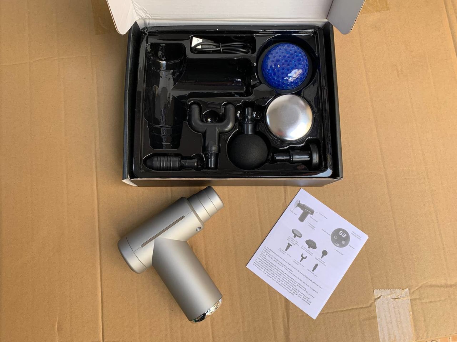 Pistolet de massage intelligent avec écran LCD, technologie moderne 7