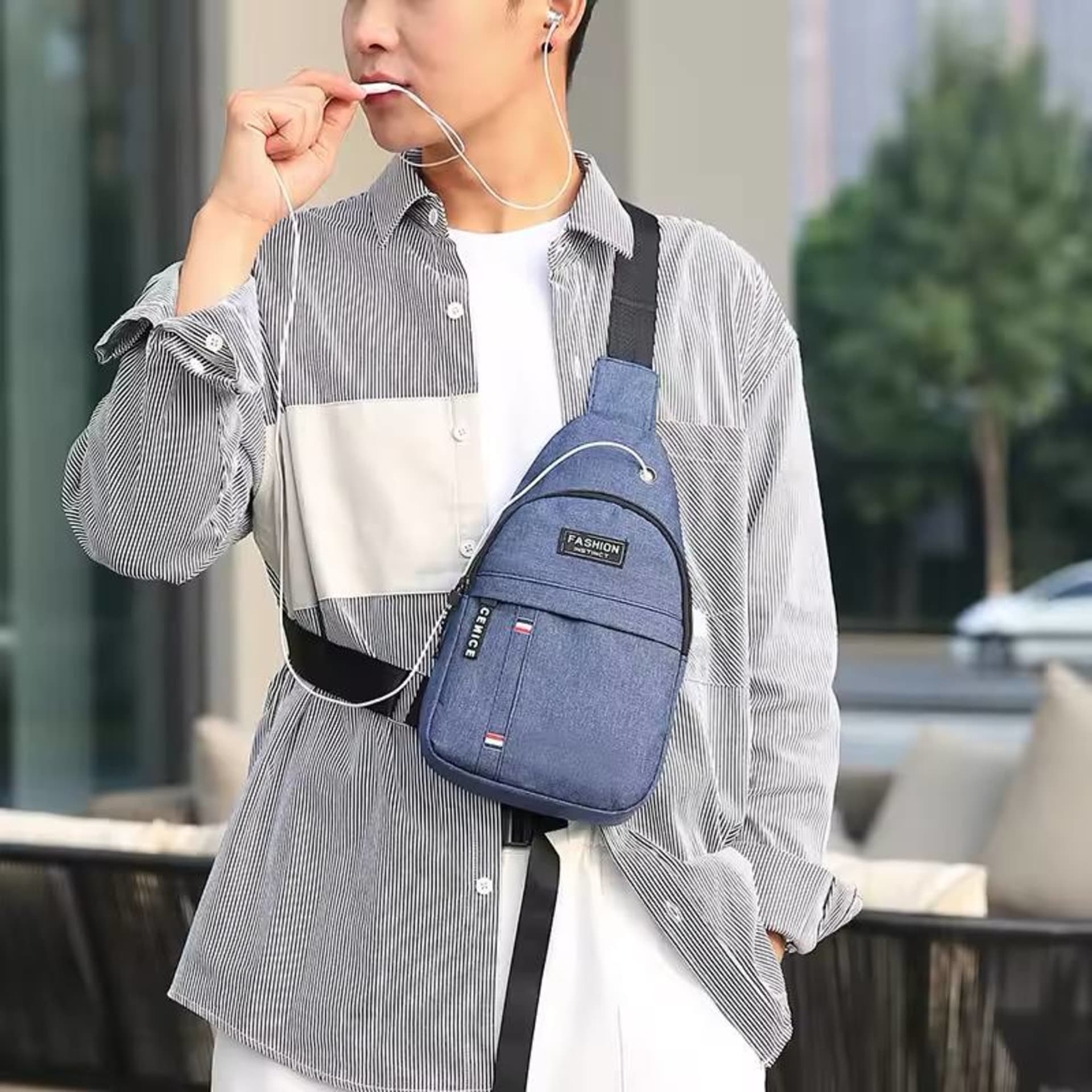 Sac bandoulière en toile réglable 3