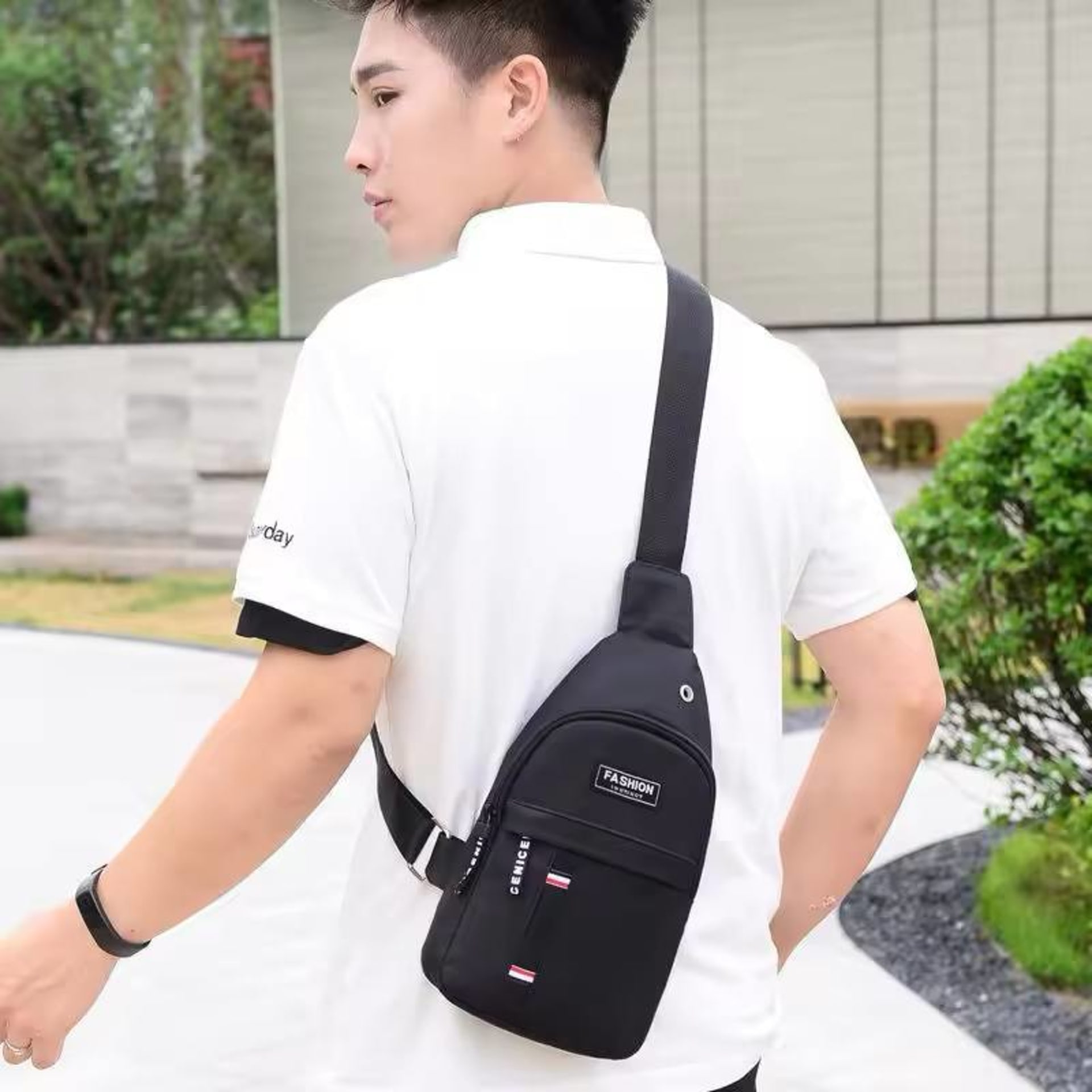 Sac bandoulière en toile réglable 6
