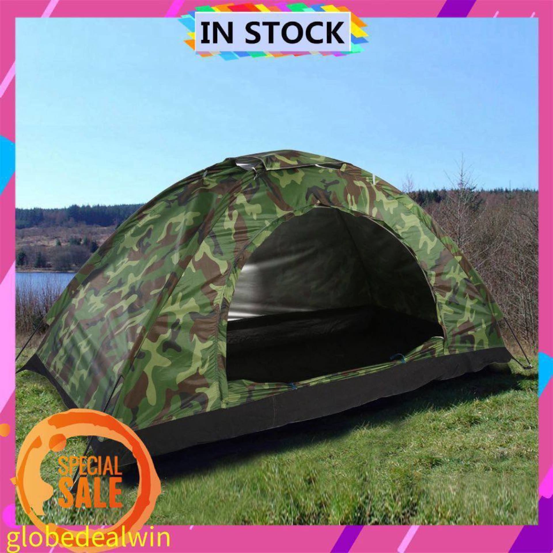 Tente de camping militaire 4 personnes 2