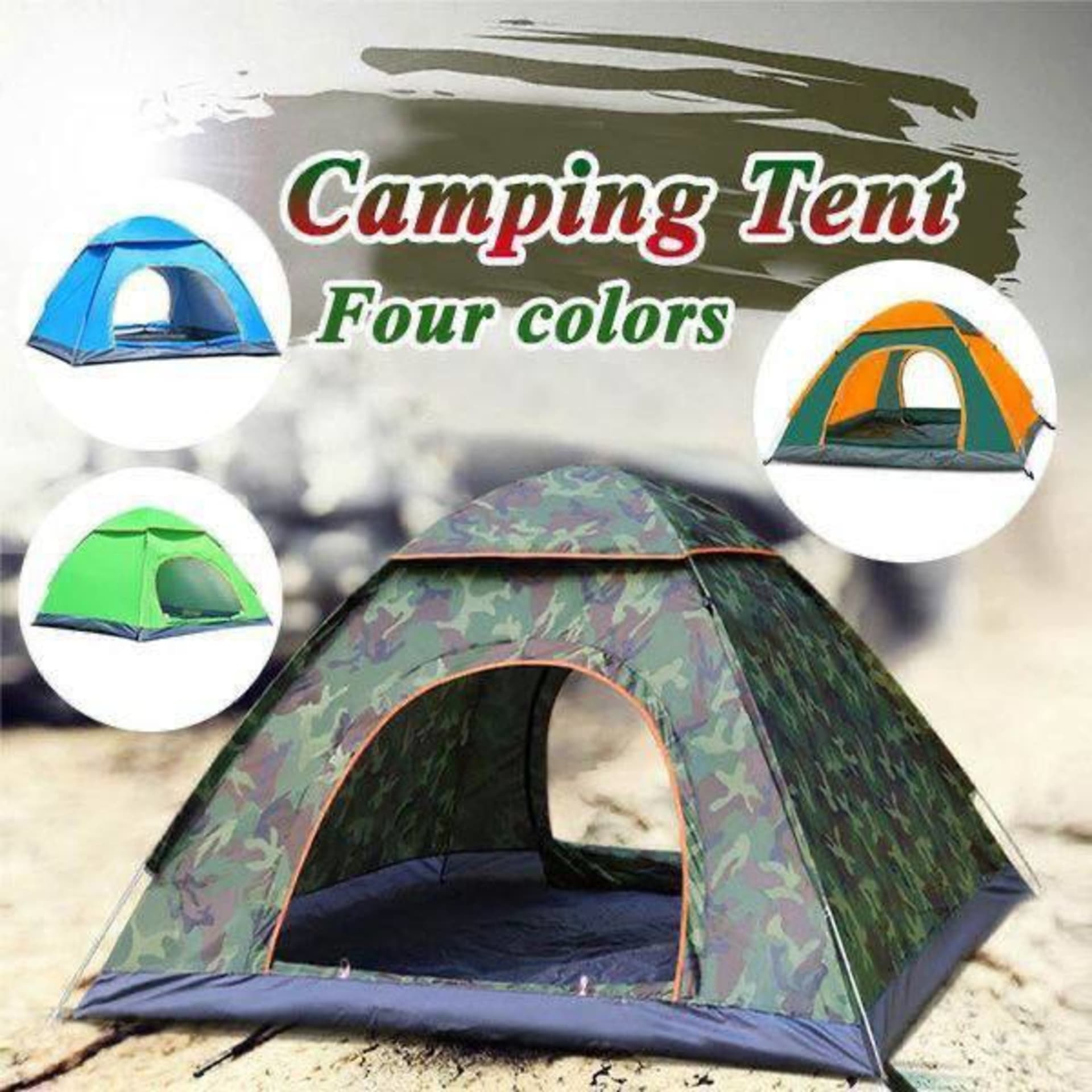 Tente de camping militaire 4 personnes 4