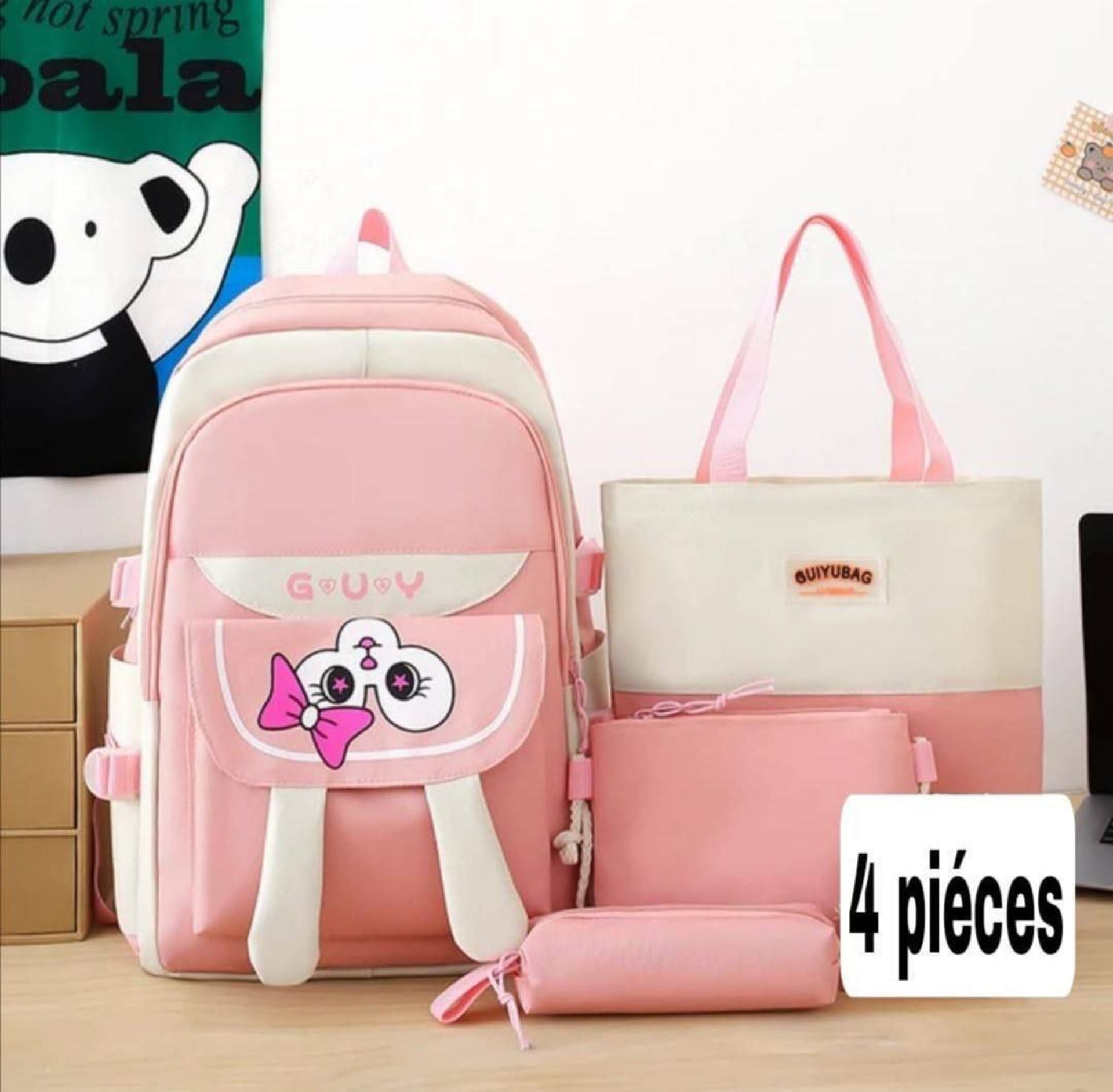 Ensemble de sacs scolaires multi-pièces (4 pièces) 2