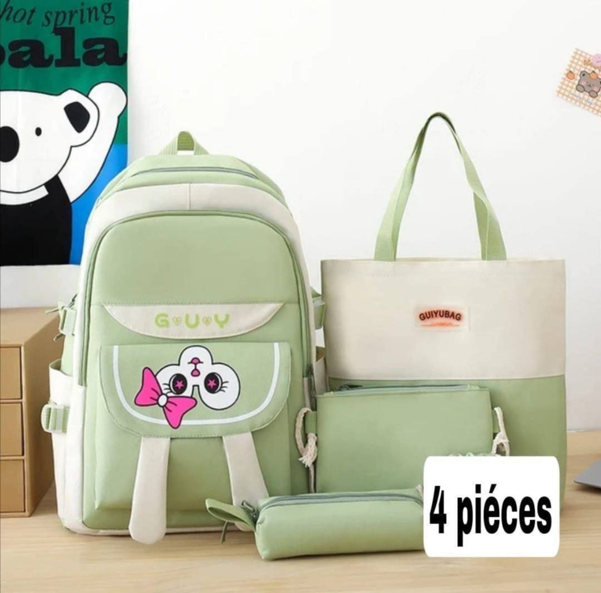 Ensemble de sacs scolaires multi-pièces (4 pièces) 3
