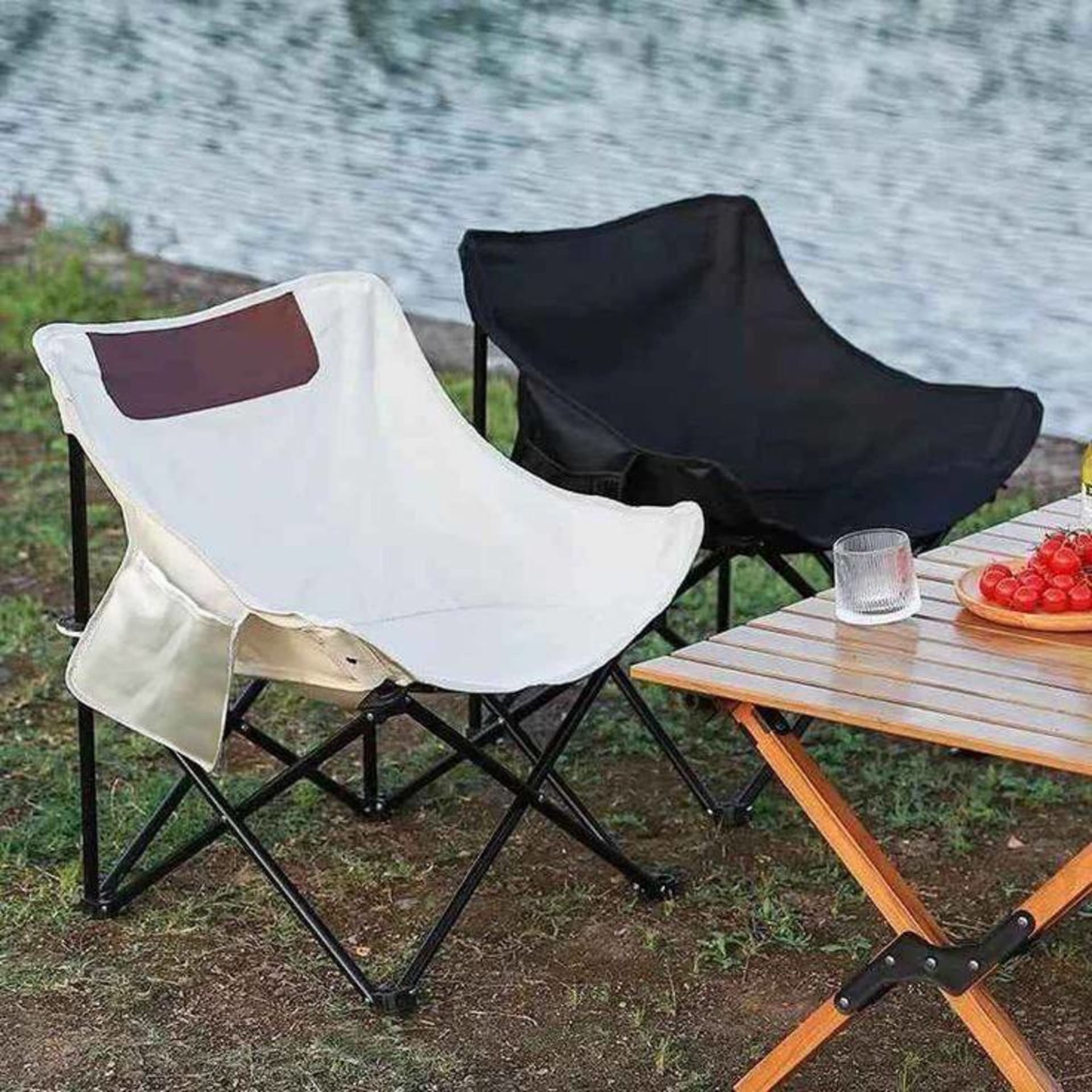 Chaise de camping de luxe confortable