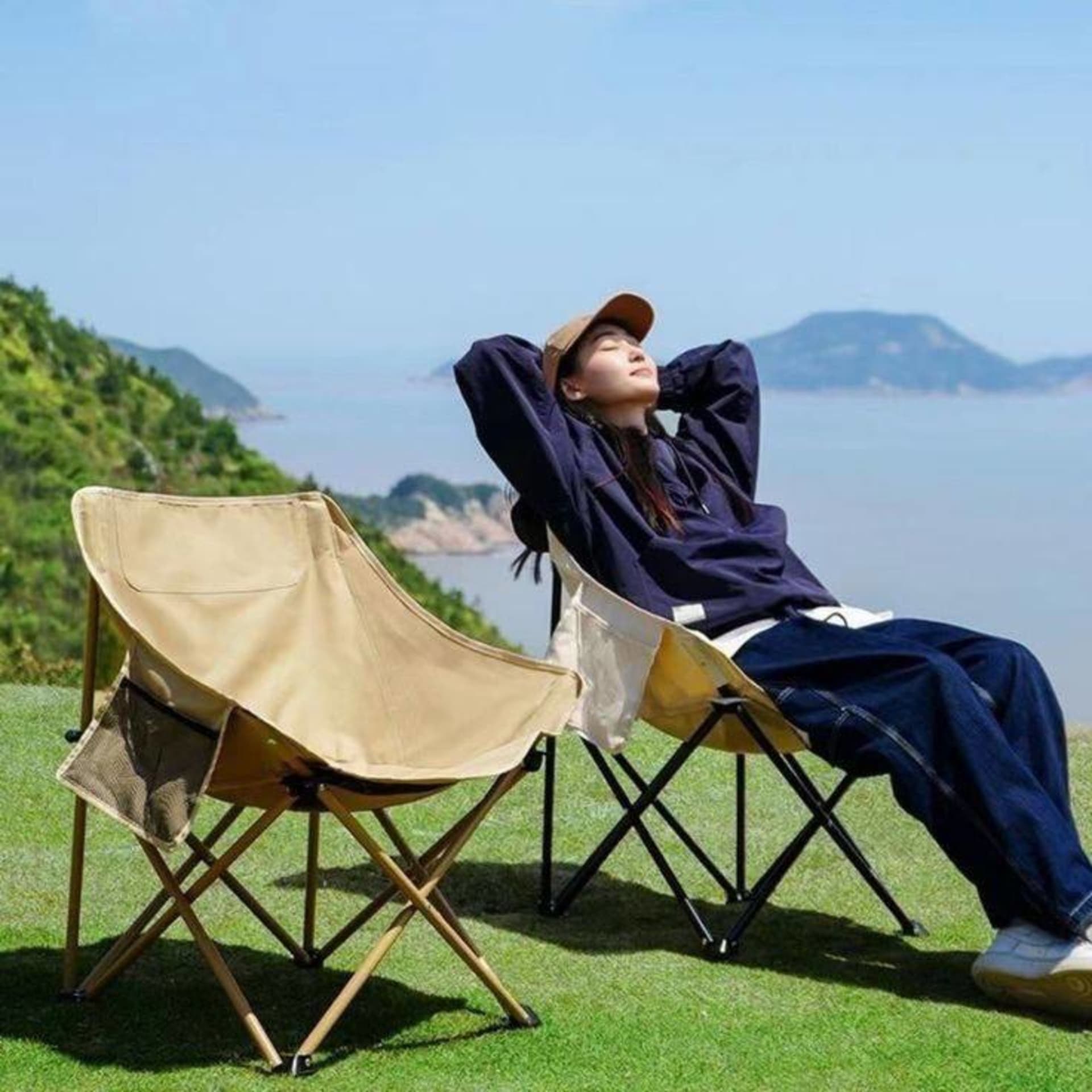 Chaise de camping de luxe confortable 2