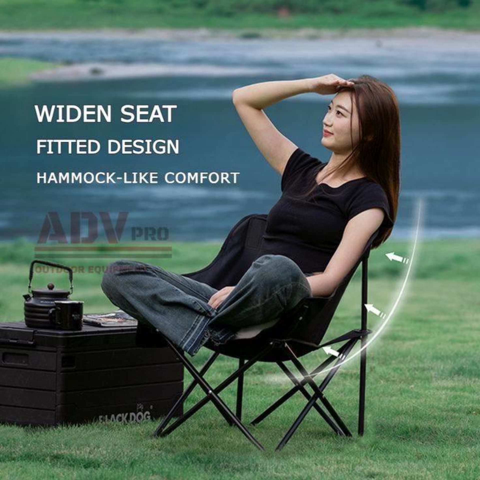 Chaise de camping de luxe confortable 4