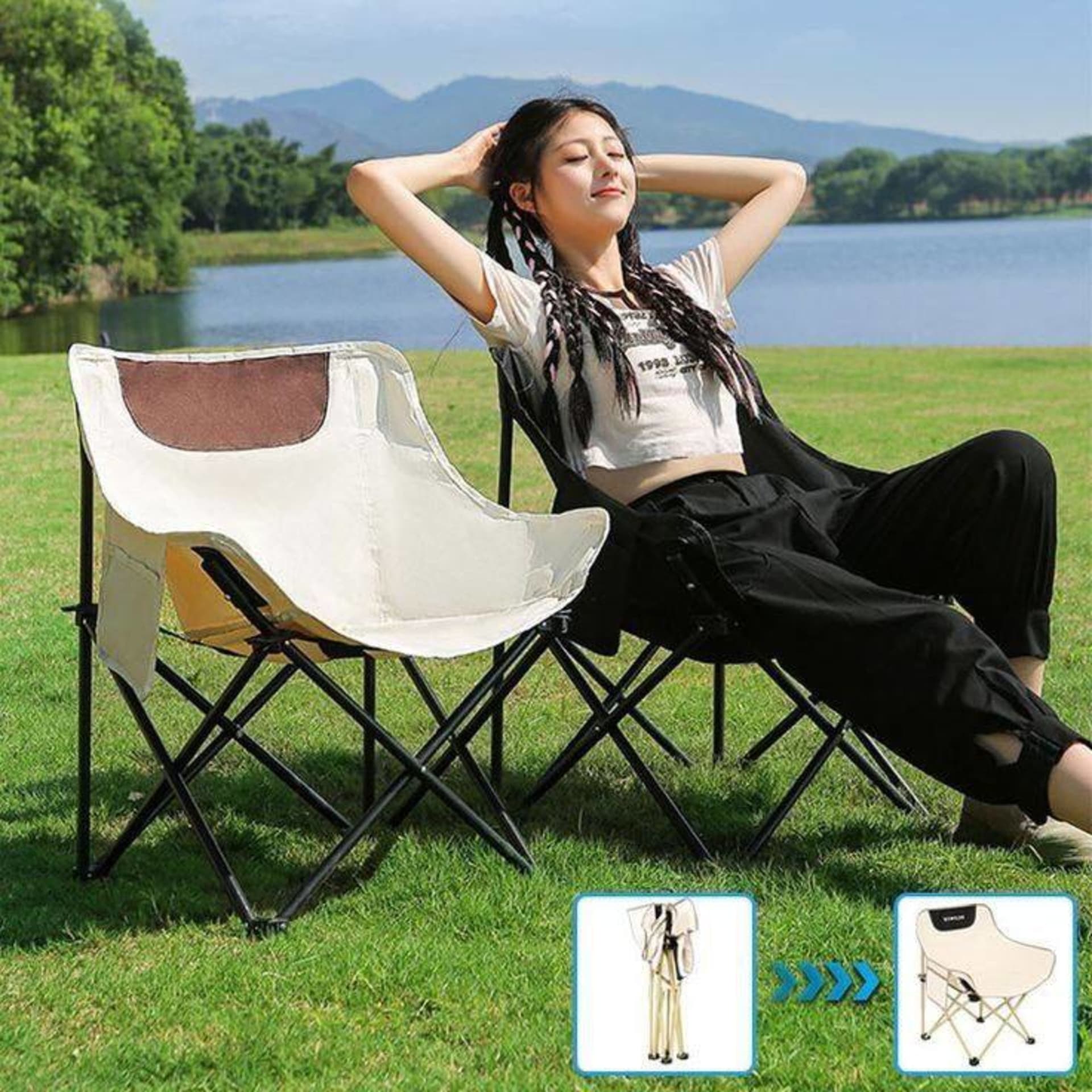 Chaise de camping de luxe confortable 3