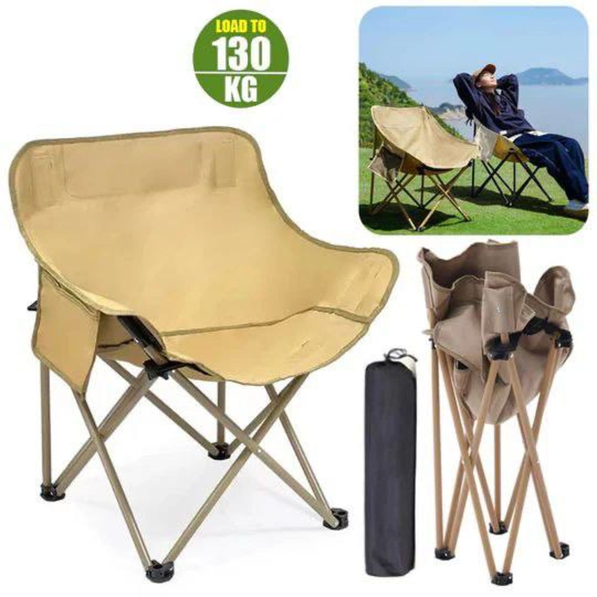 Chaise de camping de luxe confortable 7
