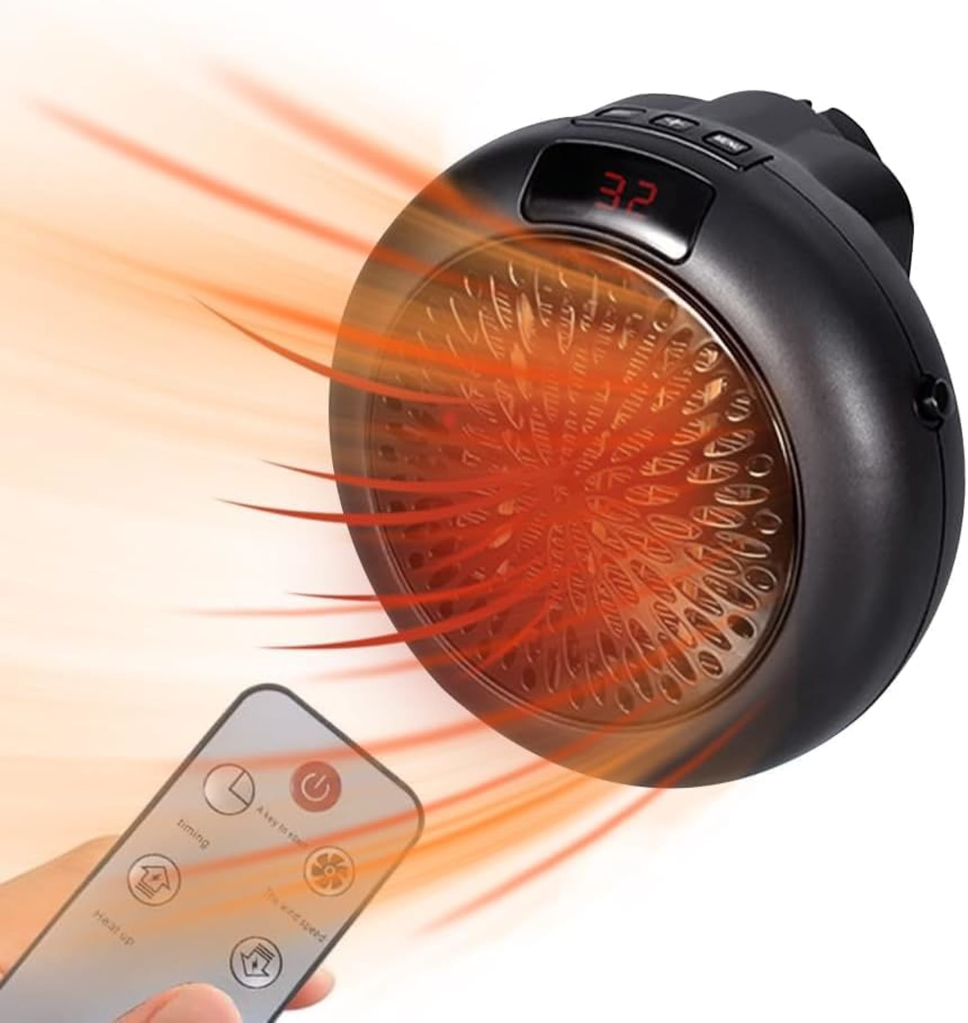 Radiateur Flame Heater 900W – chauffage rapide et sûr en format compact 10
