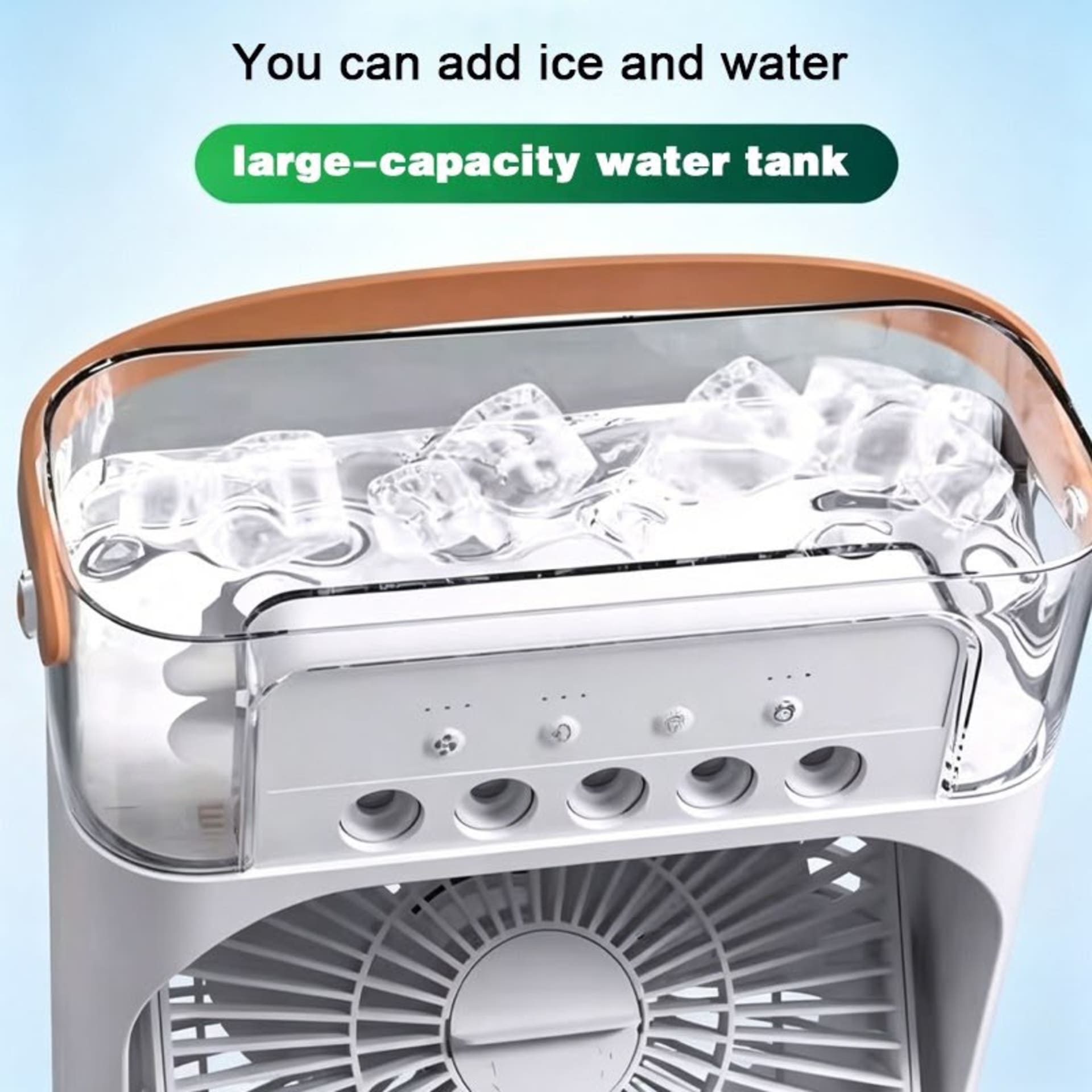 Mini Refroidisseur d'Air Portable Multifonction – Fraîcheur, Humidification & LED 2