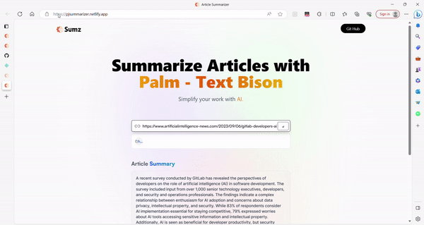 Article Summarizer