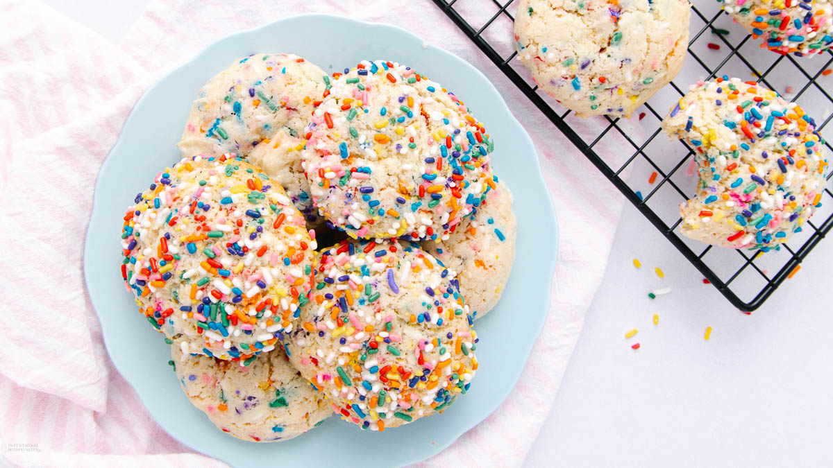 Funfetti Cake Mix Cookies