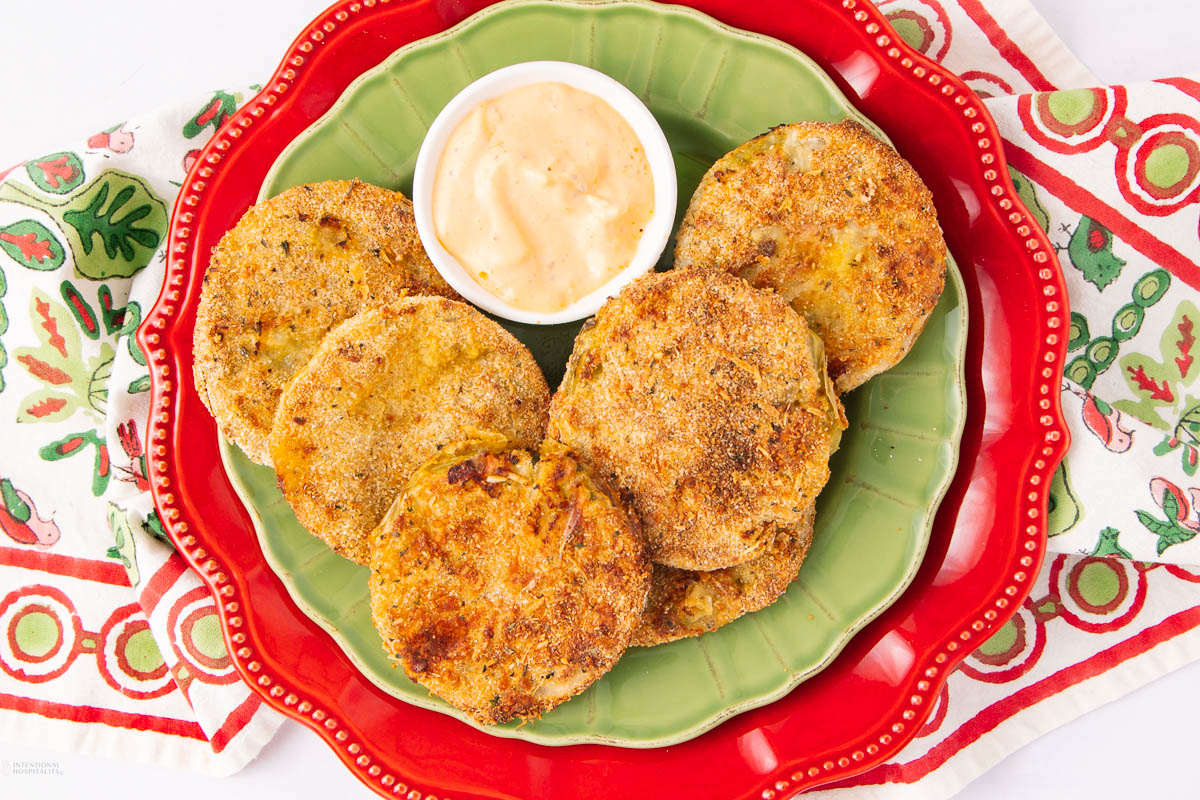 Southern-Style Crispy Air Fryer Fried Green Tomatoes