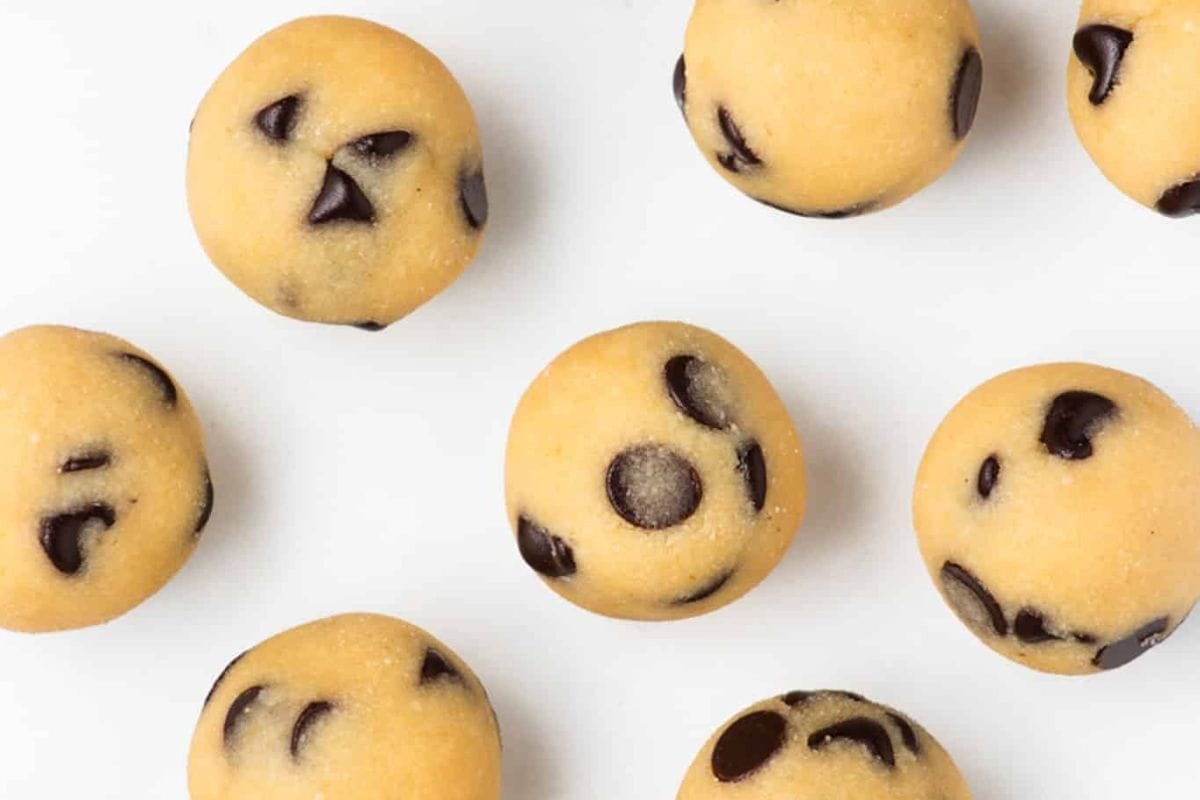 Chocolate chip cookie dough bites.