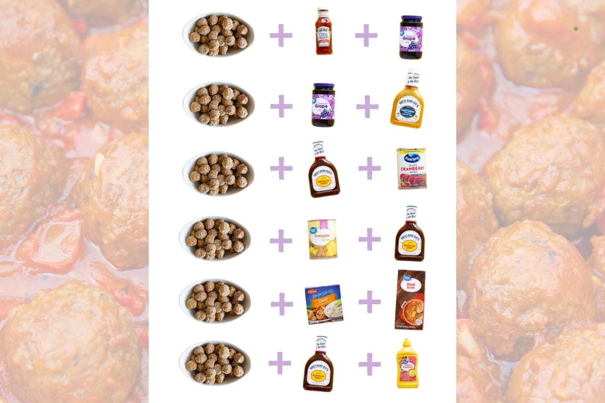 Â 3 Ingredient Sauce Ideas For Easy Crockpot Meatballs