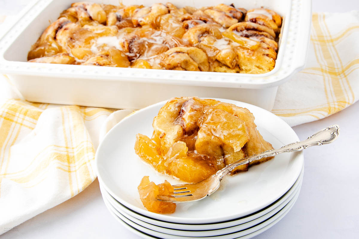 Cozy Apple Pie Filled Cinnamon Rolls Bake (5-Minute Prep)
