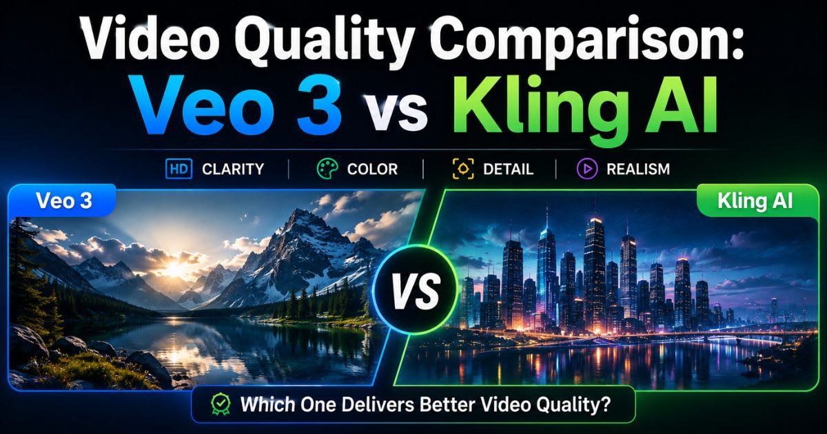 Video Quality Comparison: Veo 3 vs Kling AI