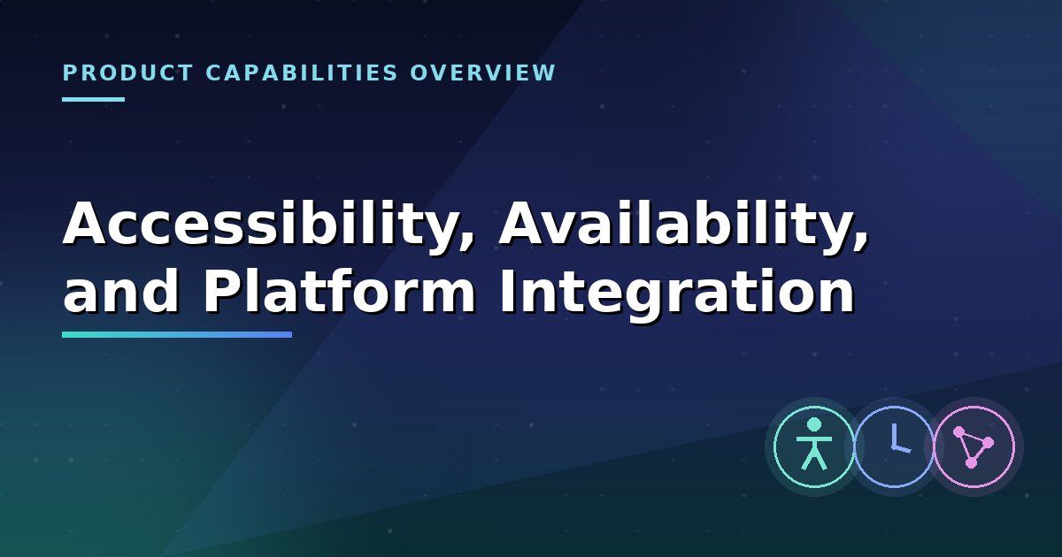Accessibility, Availability, and Platform Integration