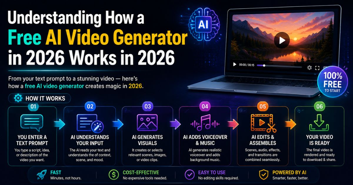 Understanding How a Free AI Video Generator in 2026 Works in 2026