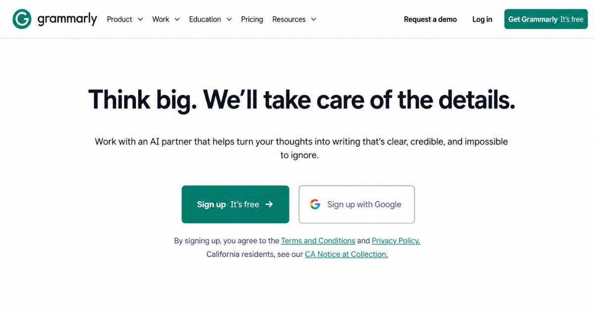 Grammarly — Best for Writing and Editing