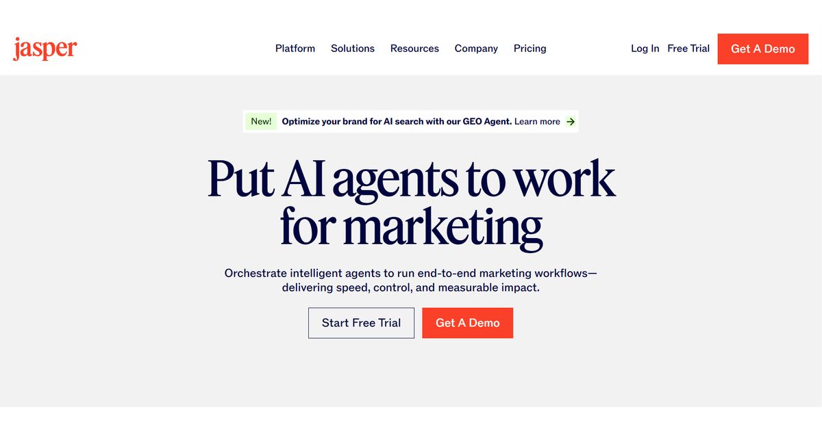 Jasper – Best for Marketing Copy