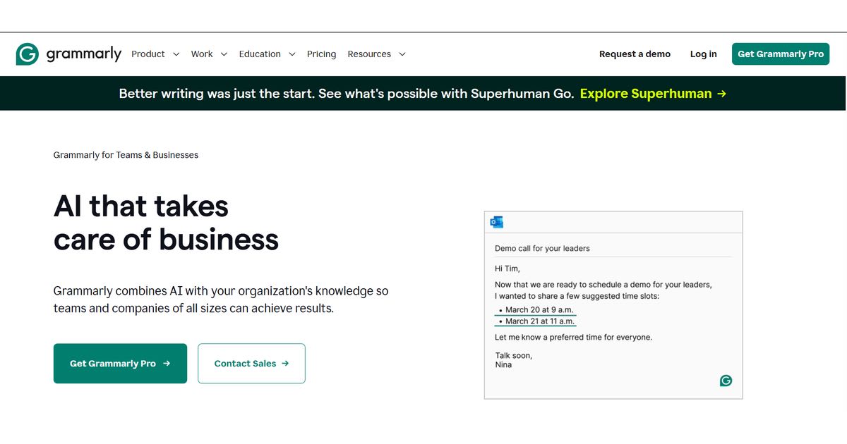 Grammarly Business